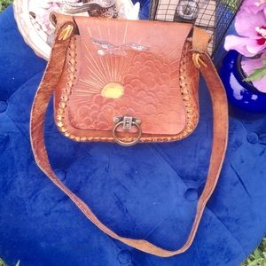 Leather 1970's Seagull Purse